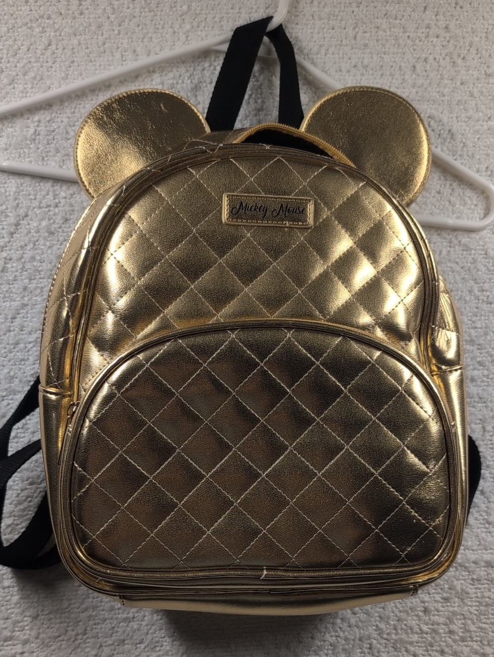 Disney's Mickey gold 90th ann. Quilted Backpack